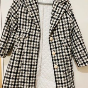 Plaid winter blazer- only worn twice